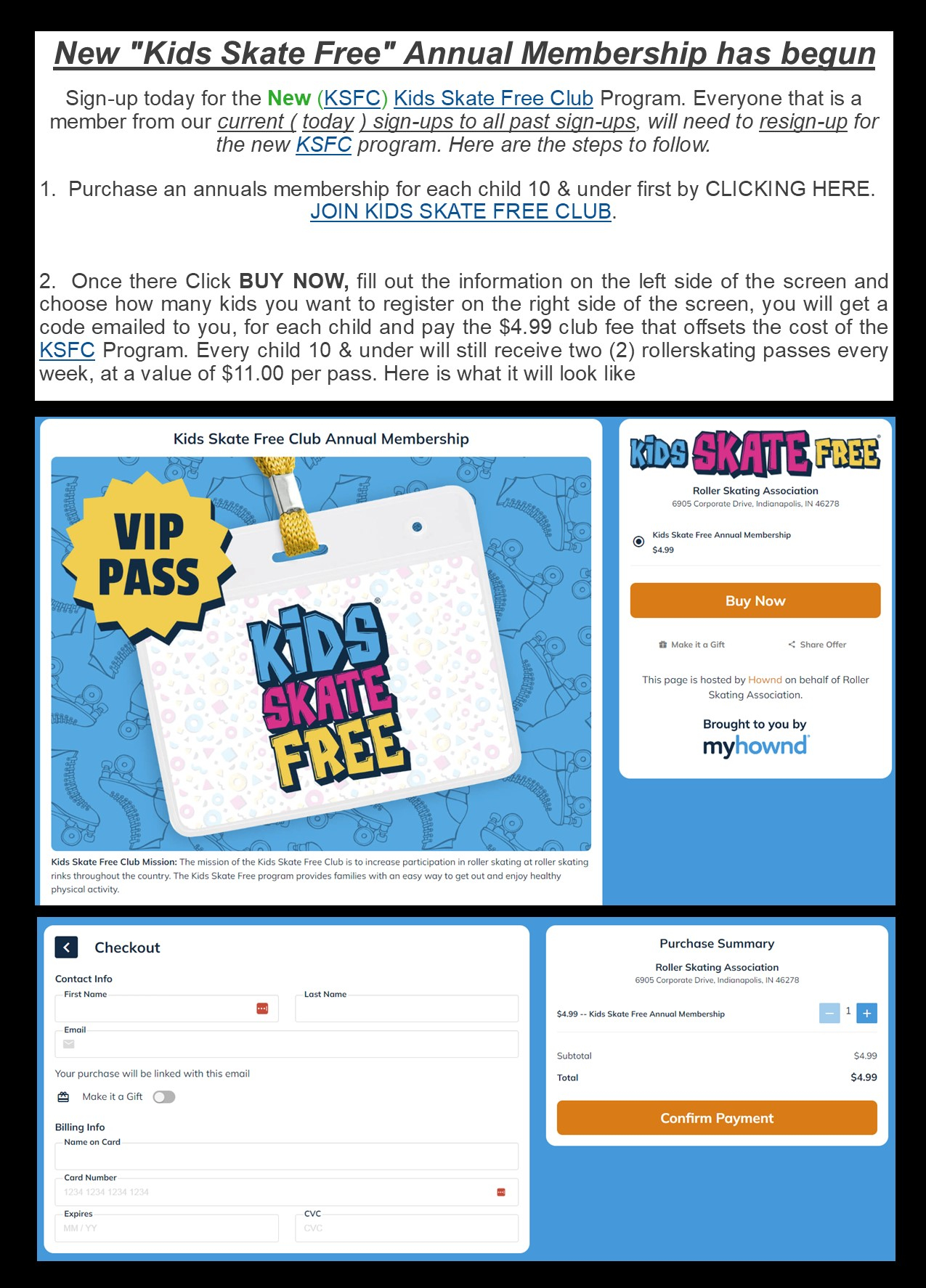 2024 Kids Skate Free Club Instructions AA