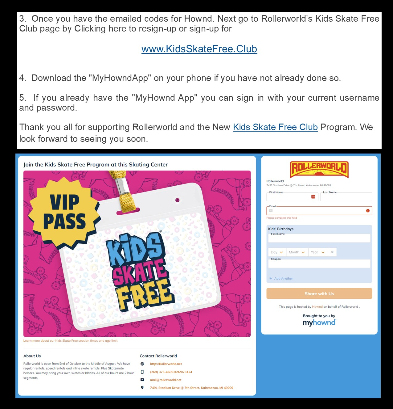 2024 Kids Skate Free Club Instructions BB
