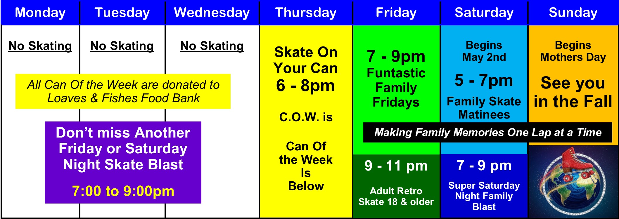 2026 - May Calendar One Week End